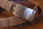 Blue Jean Buckle Belt Buckle Unisex Hypoallergenic Hand Forged Wood Grain Textured Stainless Steel Buckle fits 1-1/2" Belt for Jeans