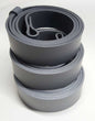 Light Grey Belt Medium Grey Belt Dark Grey Belt 1-1/4" or 1-1/2" Hand Dyed Gray Leather Belt, INTERCHANGEABLE Belt w/ Snaps, Custom Cut