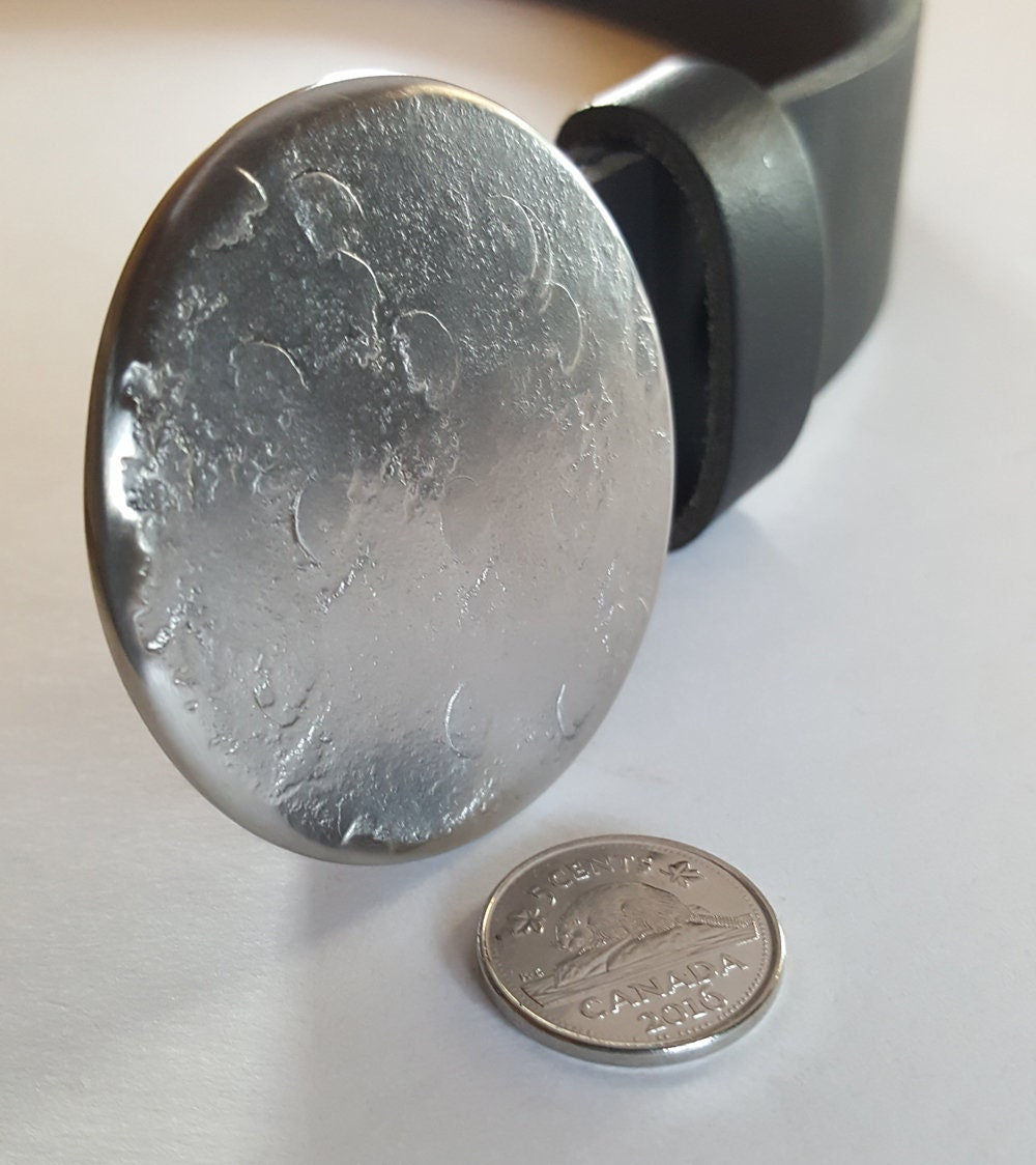 Solar Eclipse Keepsake Round Belt Buckle Belt Buckle Hand Forged Accessory fits 1-1/2" Belt Hypoallergenic Poncho Buckle Coat Belt Buckle
