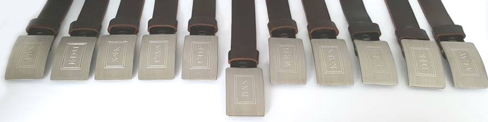 Personalized Monogrammed Belt & Buckle Set for Jeans, Casual Pant, Customized Gift, Monogram, Personalized Accessories, Gentlemen's Gifts