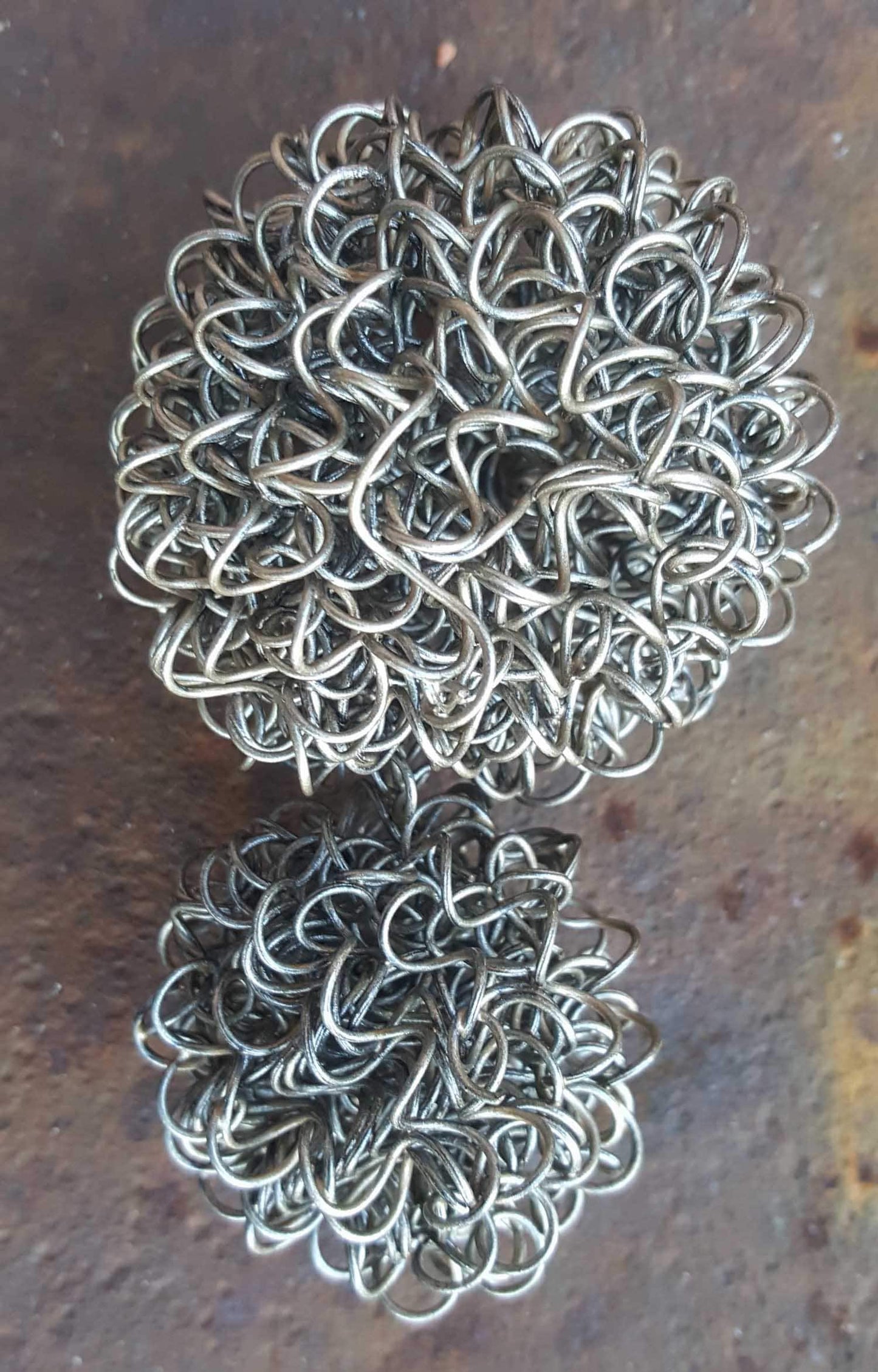 Wire Ball Stocking Stuffer Christmas Tree Ornament Metal Ornament Holiday Ball Handmade Holiday Decorations Commercial Interior Decor