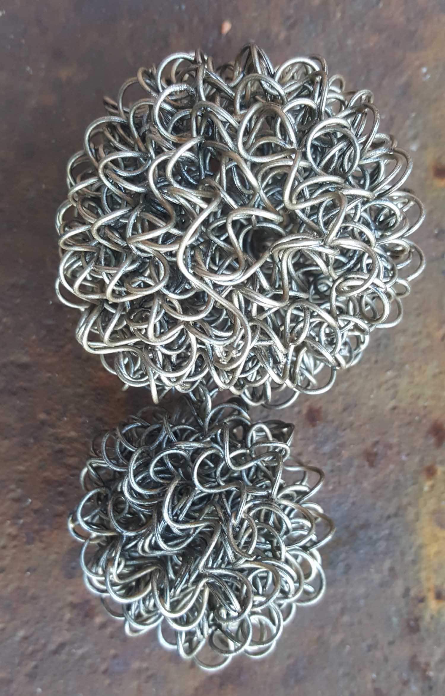 Wire Ball Stocking Stuffer Christmas Tree Ornament Metal Ornament Holiday Ball Handmade Holiday Decorations Commercial Interior Decor