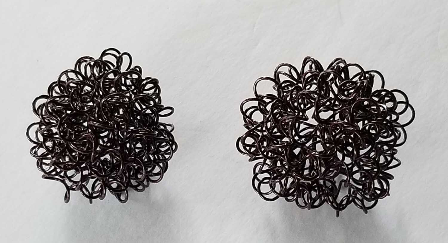 Christmas Tree Ornaments, Wire Balls, Twisted Metal, Metal Ornaments, Holiday Balls, Handmade Holiday Decorations, Commercial Interior Decor