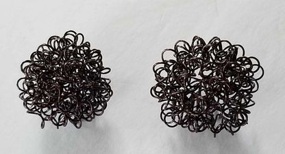 Wire Balls, Christmas Tree Ornaments, Twisted Metal, Metal Ornaments, Holiday Balls, Handmade Holiday Decorations, Commercial Interior Decor