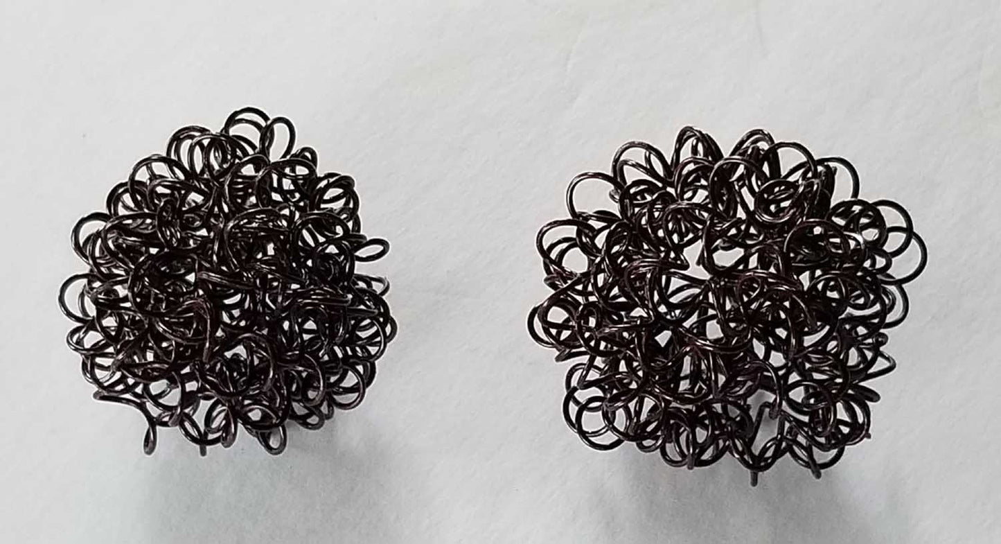 Wire Balls Christmas Tree Ornaments Twisted Metal Metal Ornaments Holiday Balls Handmade Holiday Decorations Commercial Interior Decor
