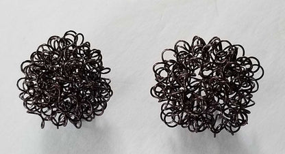 Wire Balls Christmas Tree Ornaments Twisted Metal Metal Ornaments Holiday Balls Handmade Holiday Decorations Commercial Interior Decor