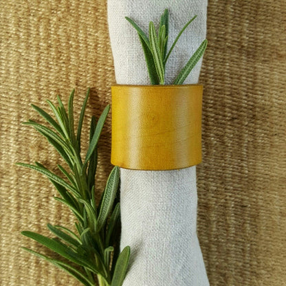 Red Leather Napkin Rings Canada Day Dining Accessories Alfresco Dining Handmade Housewarming or Hostess Gift New Homeowner Gift Idea