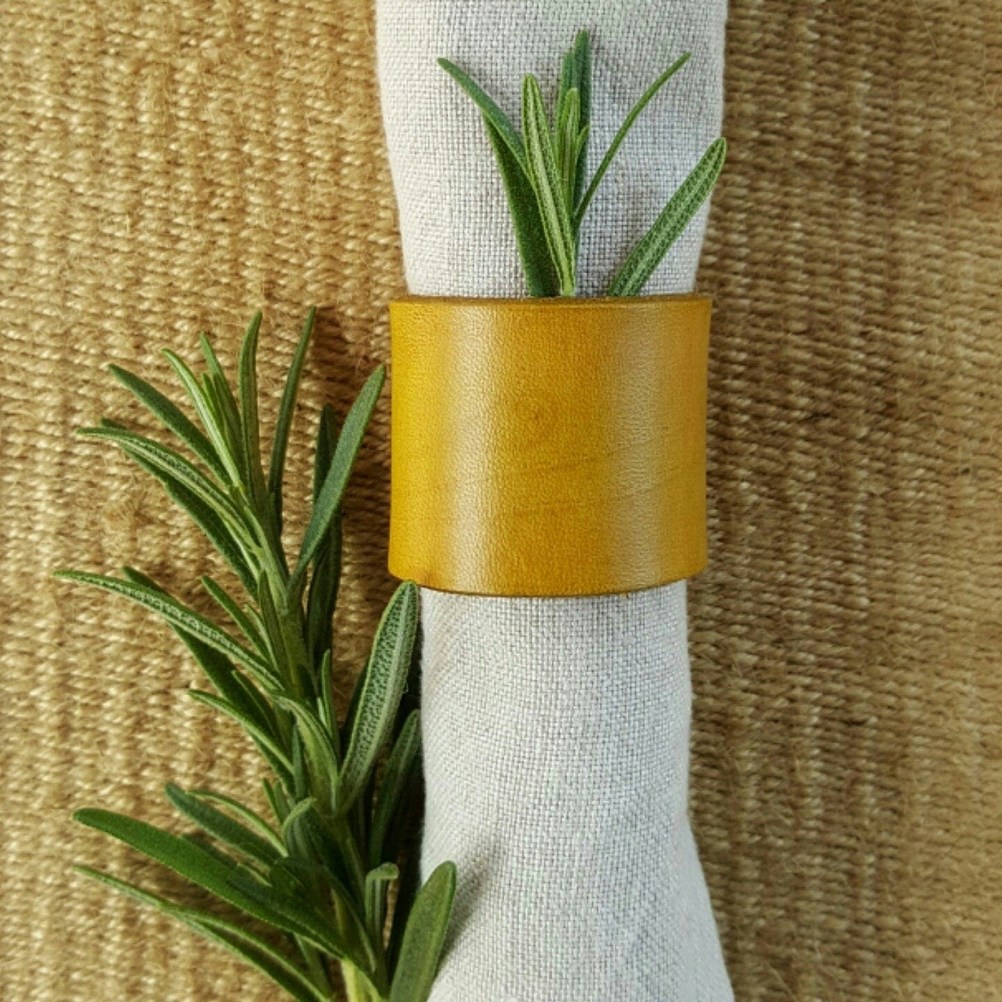 Leather Napkin Rings Housewarming Gift Custom Colours for Housewarming, Alfresco Dining,Formal Dinner, Hostess Gift Dinner Napkin Rings