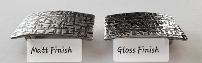 1.75" Belt and Buckle Set for Jeans ~ Architectural Series ~ Silver & Black ~ Hand Forged Stainless Steel Buckle Leather Belt w/ Snaps
