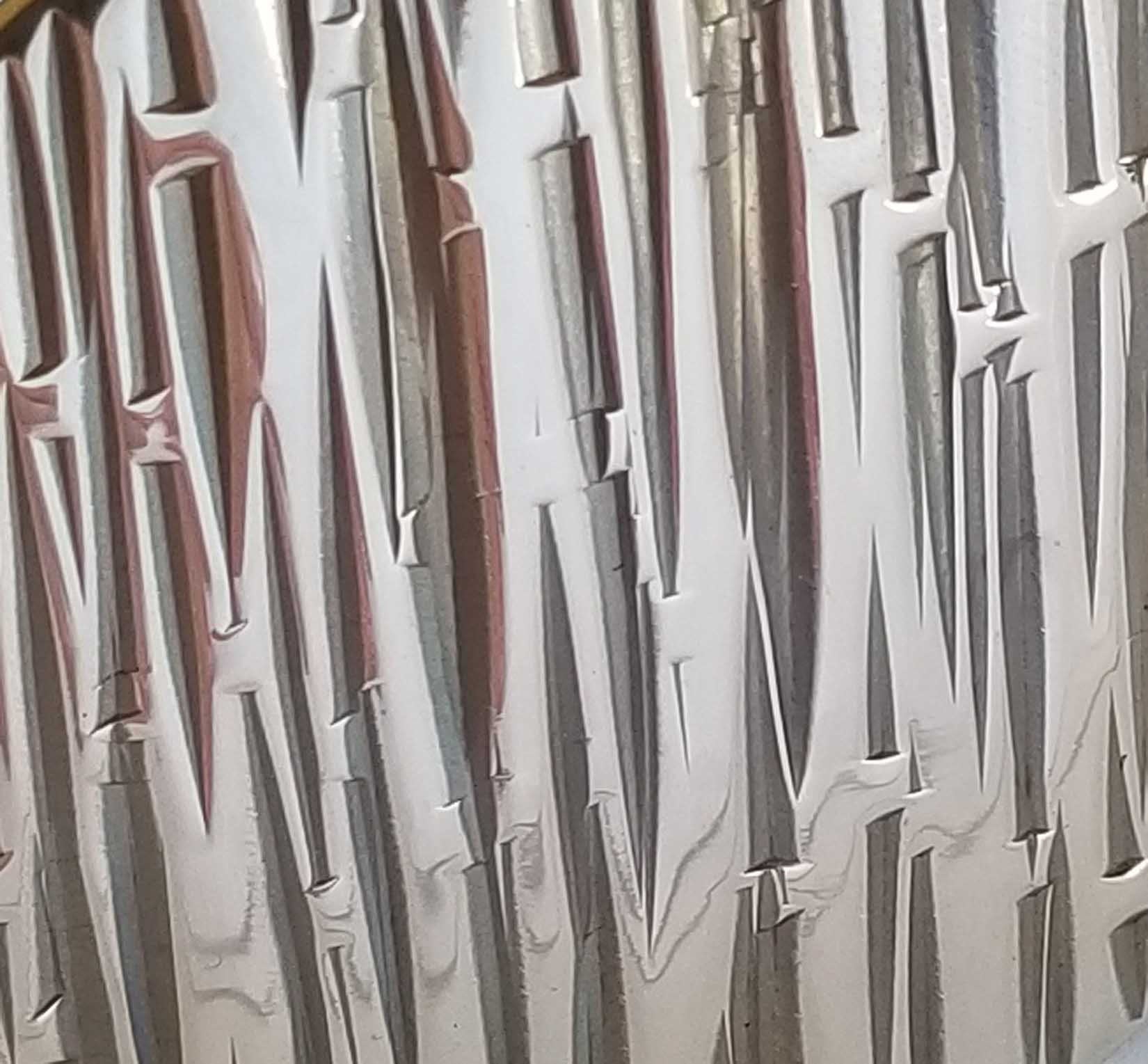 Round Belt & Buckle w/ Keeper, Silver Bamboo, Hypoallergenic, Gift for Her, Asian Flair, Hand Forged Stainless Steel 1.5" Belt, Unique Gifts