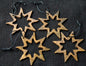 Tree Ornament Metal Stars Hand Painted Stars with String for Hanging Gift Bags Housewarming Gift Baby's First Ornament Store Window Display
