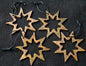 Baby's First Ornament Tree Ornament Metal Stars Hand Painted Stars with String for Hanging Gift Bags Housewarming Gift Window Display
