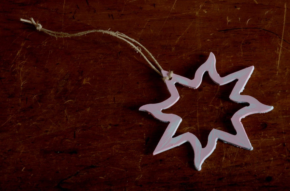 Tree Ornament Metal Stars Hand Painted Stars with String for Hanging Gift Bags Housewarming Gift Baby's First Ornament Store Window Display