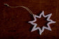 Tree Ornament Metal Stars Hand Painted Stars with String for Hanging Gift Bags Housewarming Gift Baby's First Ornament Store Window Display