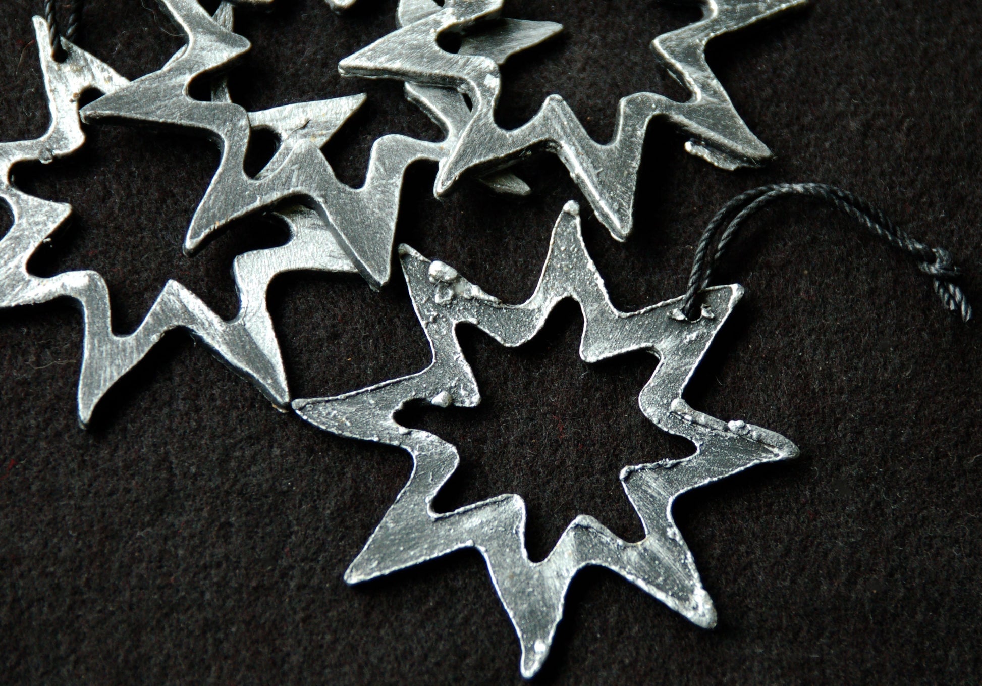 Baby's First Ornament Tree Ornament Metal Stars Hand Painted Stars with String for Hanging Gift Bags Housewarming Gift Window Display