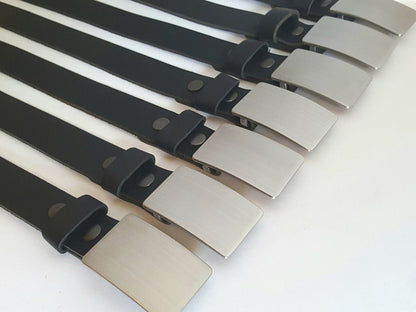 Buckle, Canadian Handmade , Groom & Groomsmen's Belt Buckle, Gifts for Guys, Silver Brushed Stainless Buckle for Leather Snap Belt for Jean