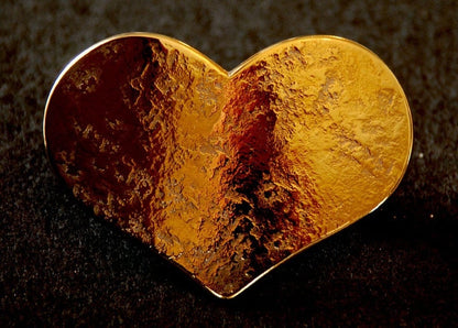 Belt Buckle, Mother's Day, Lover's Heart, Bronze Anniversary, Hand Forged, Hypoallergenic Accessories, Stainless Steel Buckle For 1.5" Belt