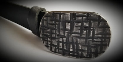 Belt and Buckle Set for Blue Jeans, Hypoallergenic Accessories, Hand Forged, Stainless Steel, Buckle For 1-1/2" Leather Belt, Gifts for Him