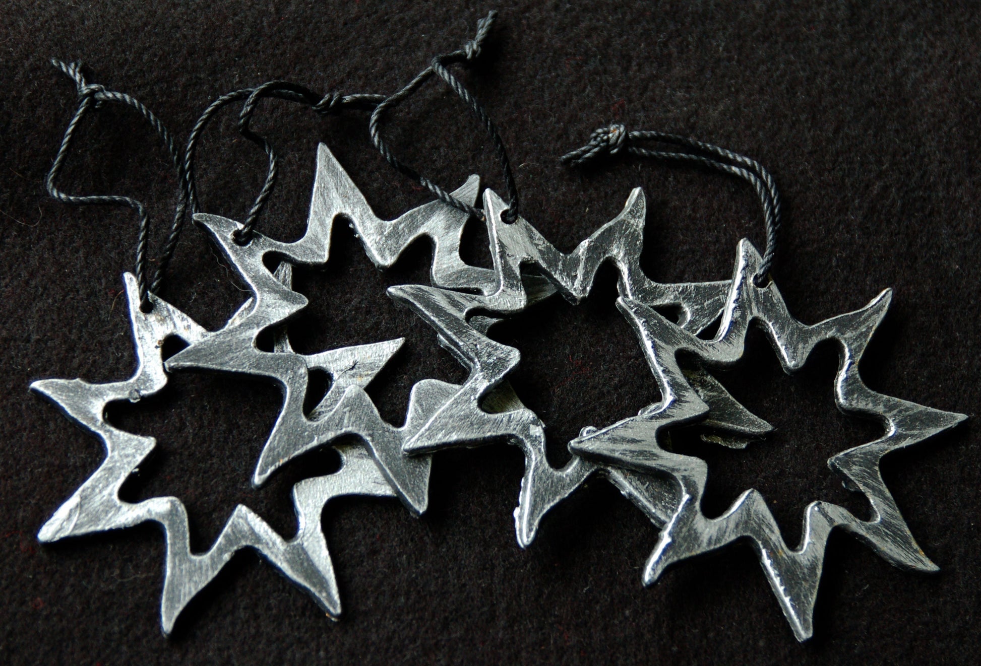 Baby's First Ornament Tree Ornament Metal Stars Hand Painted Stars with String for Hanging Gift Bags Housewarming Gift Window Display
