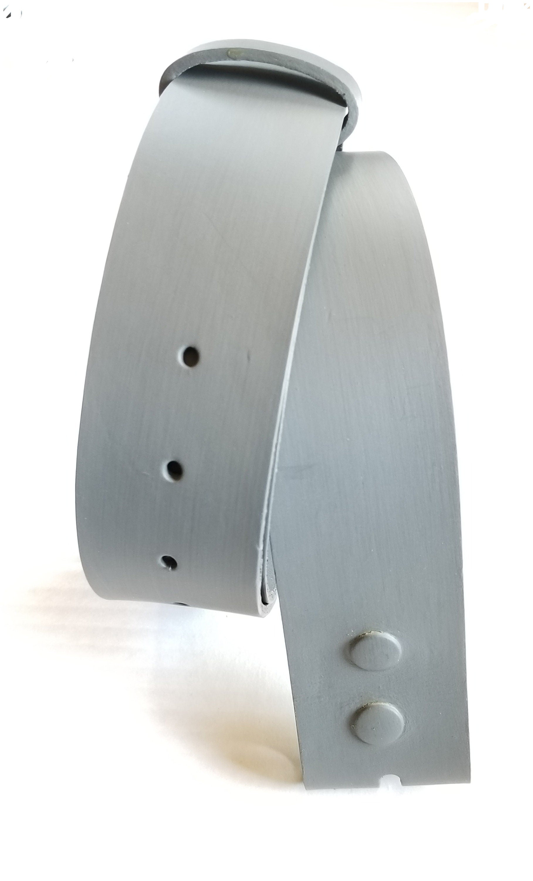 Grey Belt, 1-3/4" INCH Leather Belt for Jeans INTERCHANGEABLE Belt with Snaps, Custom Cut Leather Belts, Hand Dyed & Cut to Your Waist Size