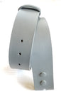 Grey Belt, 1-3/4" INCH Leather Belt for Jeans INTERCHANGEABLE Belt with Snaps, Custom Cut Leather Belts, Hand Dyed & Cut to Your Waist Size