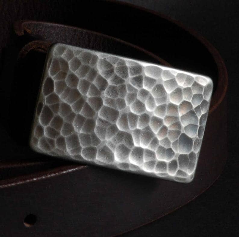 Belt Buckle Pink Ladies Buckle Stainless Steel Unisex Hand Forged Golf Ball Textured Buckle fits 1-1/2" Belt Great Golfer's Gift