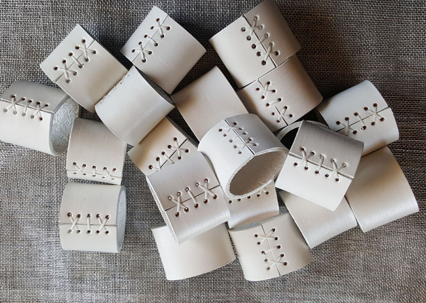 Leather Napkin Rings ~ Variety Colours Tan, Orange, Chartreuse, Purple Dining ~ Housewarming ~ Hostess Gift ~ Home Decor ~ Kitchen Accessory