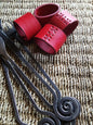 Leather Napkin Rings ~ Variety Colours Tan, Orange, Chartreuse, Purple Dining ~ Housewarming ~ Hostess Gift ~ Home Decor ~ Kitchen Accessory