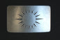 Belt Buckle, Sunshine, Sun Buckle, Purple, Gold Hand Forged Buckle, Hand Forged Gift, Hypoallergenic, Stainless Steel Buckle Fits 1.5" Belt