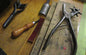 2" Leather Belt with Decorative Stitching Fits Jeans Workwear Interchangeable Belt w/ Snaps Custom Leather Belt Cut to Waist Size