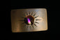 SUN Buckle Purple or Gold Sunburst Hand Forged Buckle Handmade Gift Hypoallergenic Accessory Stainless Steel Buckle Fits 1.5" Jean Belt