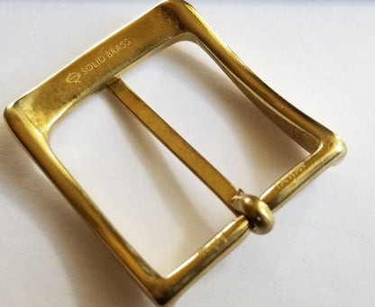 Leather Belt & Solid Brass Buckle or Nickel Plated Buckle, Choose from Five Belt Colours, Belt and Buckle for Jeans or Belt Set for Suits