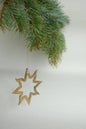 Bird Watcher Gift, Christmas Tree Ornament, Metal Star, Hand Painted for Hanging, Window Decor, Housewarming Gift, Baby's 1st Ornament, Star