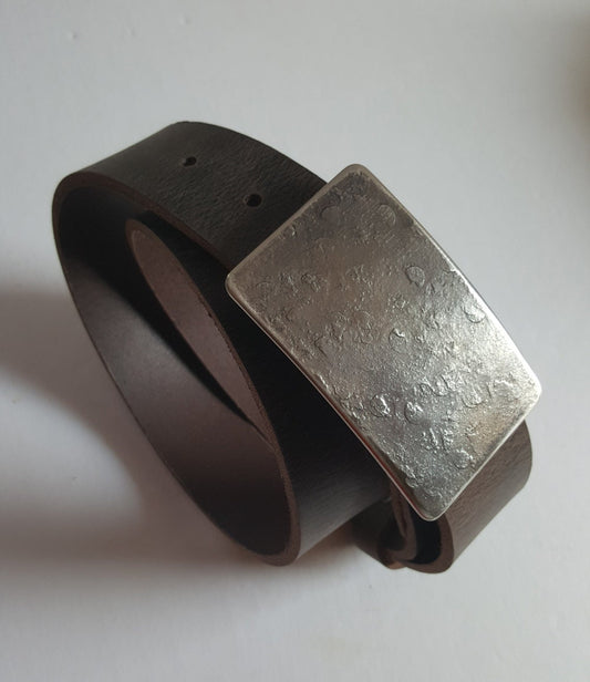 Belt & Buckle Fisherman's Gift Canadian Made Hypoallergenic Outdoorsman Gift Hand Forged Belt and Buckle For 1-1/4" Suit Belt Gift Bag Incl