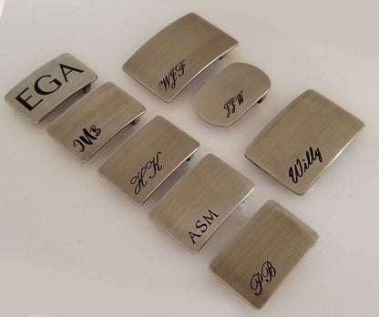 Sale, Monogrammed Belt Buckle, 62.00 Dollars if Any Of These Monogrammed BUCKLES Have Your Initials, Unisex Gifts, Personalized Buckle, SALE