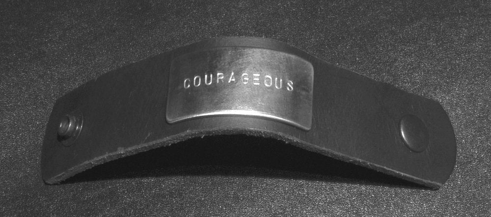 Christian Gift Ideas Personalized Bespoke Leather & Metal Cuff Bracelet Stamped Customized Lettering or Bible Verse Custom Sizes and Colors