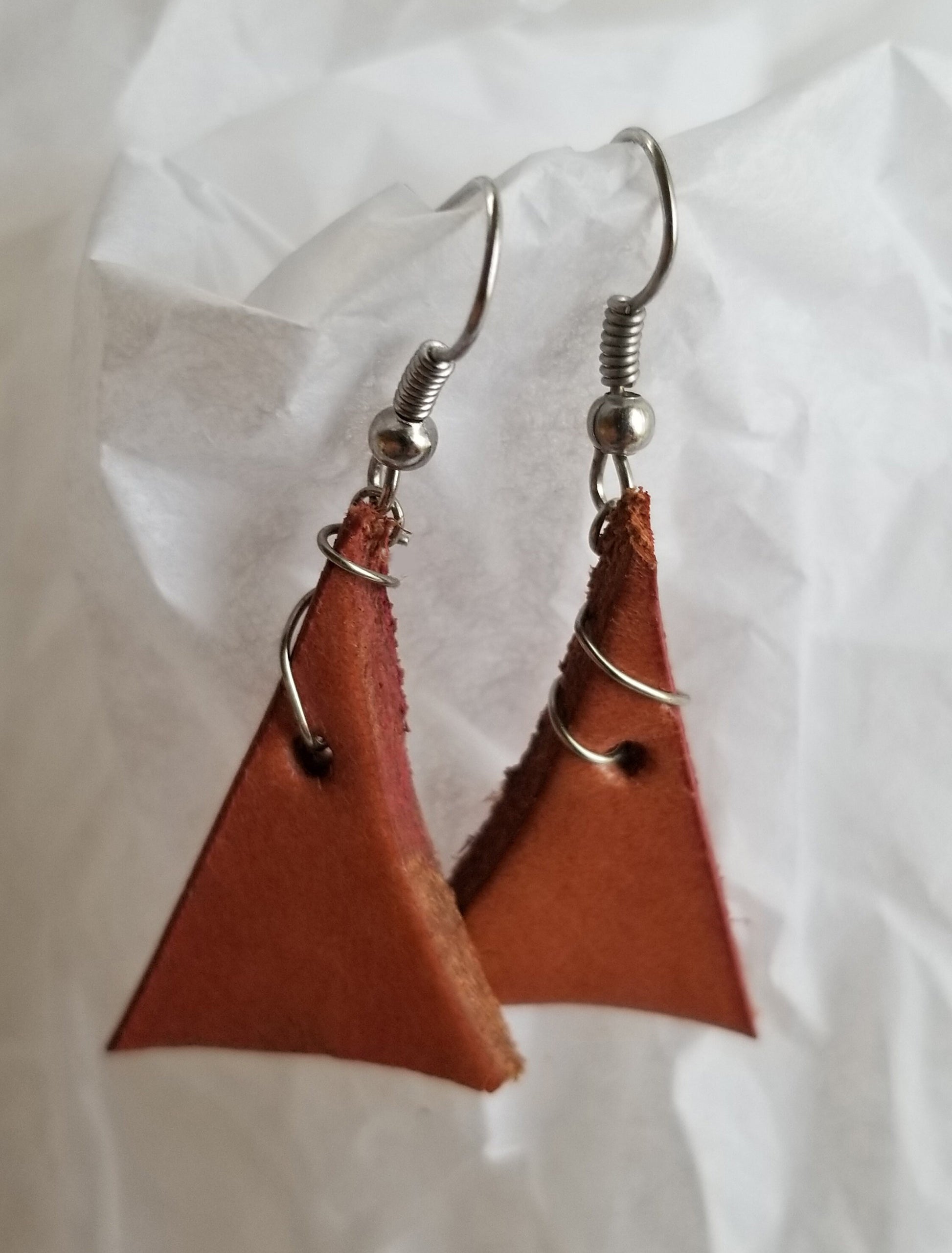 Itsy Bitsy EARRINGS, Funky Earrings, Salmon Pink Unique Earrings with Gift Bag