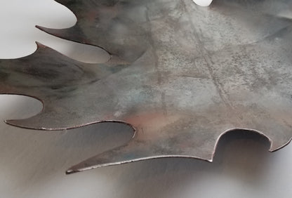 CANADA Maple Leaf Serving Tray Canada on Display Metal Dish Made in Canada Key Holder Bronze Finish Cottage Gifts Candy Dish Leaf