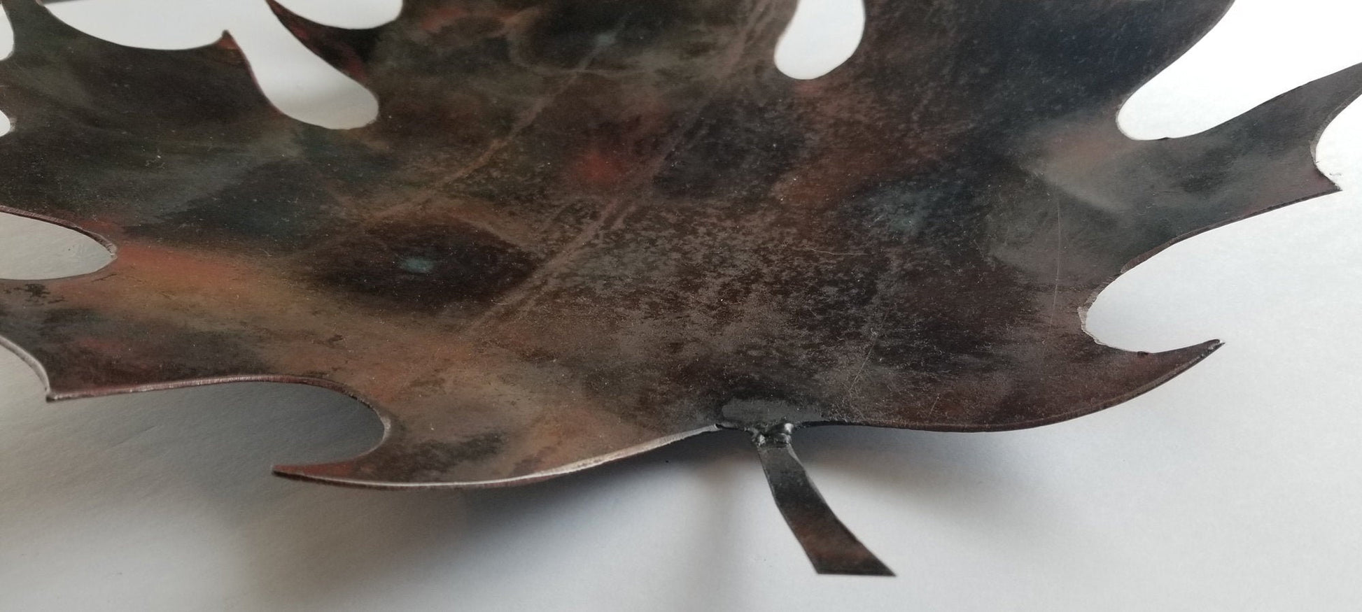 CANADA Maple Leaf Serving Tray Canada on Display Metal Dish Made in Canada Key Holder Bronze Finish Cottage Gifts Candy Dish Leaf