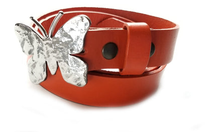 Belt Buckle, Butterfly Buckle, Orange Belt, Butterfly Accessories for Women, Gifts for Her, Christmas Gift for Butterfly Lovers, Butterflies