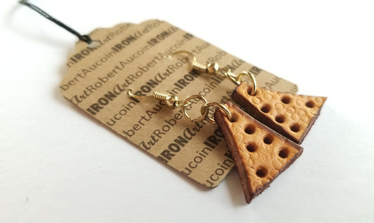 Earrings Itsy Bitsy Small Leather Earrings With Stainless Steel Hardware Tan Earrings Tiny EARRINGS Leather Earrings w/ Gift Bag