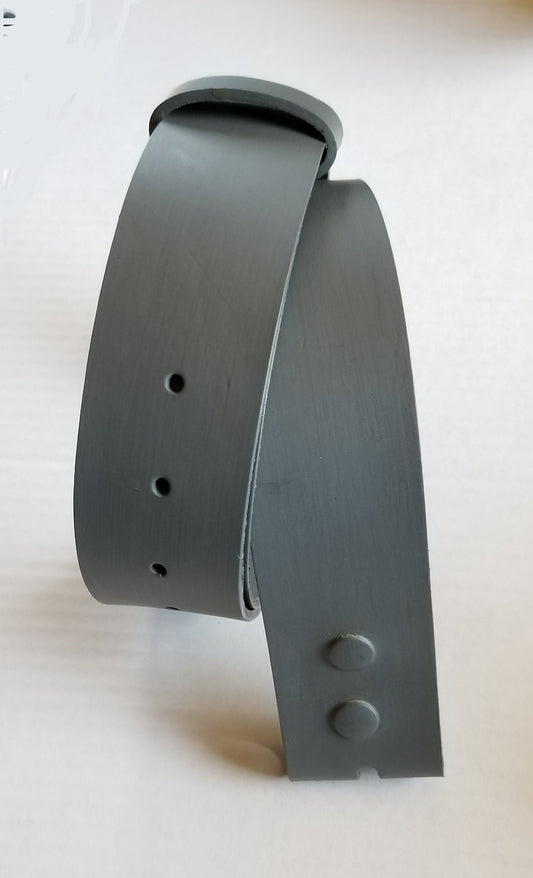 Grey Belt, 1-3/4" INCH Leather Belt for Jeans INTERCHANGEABLE Belt with Snaps, Custom Cut Leather Belts, Hand Dyed & Cut to Your Waist Size