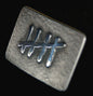 Bronze Belt Buckle, Tally Mark, Work Wear, Casual Friday, Unisex Gift, Castaway, Marking Time, Silver / Bronze Anniversary, Boss Gift