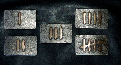 Belt Buckle Set Castaway Tally Marks Work Week Buckle Each Day of the Week Counting Days Castaway Doing Time Marking Time Unisex Gift Gag