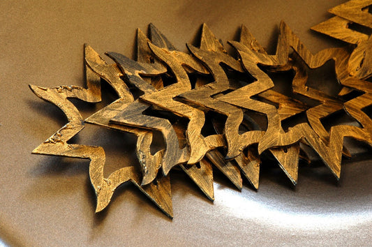 Tree Ornament Metal Stars Hand Painted Stars with String for Hanging Gift Bags Housewarming Gift Baby's First Ornament Store Window Display