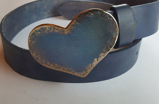 Heart Belt Buckle Lover's Gift Hand Forged Heart Buckle Gift for Gal Anniversary Gift Many Colours Buckle Fits 1.5" Belt for Jean