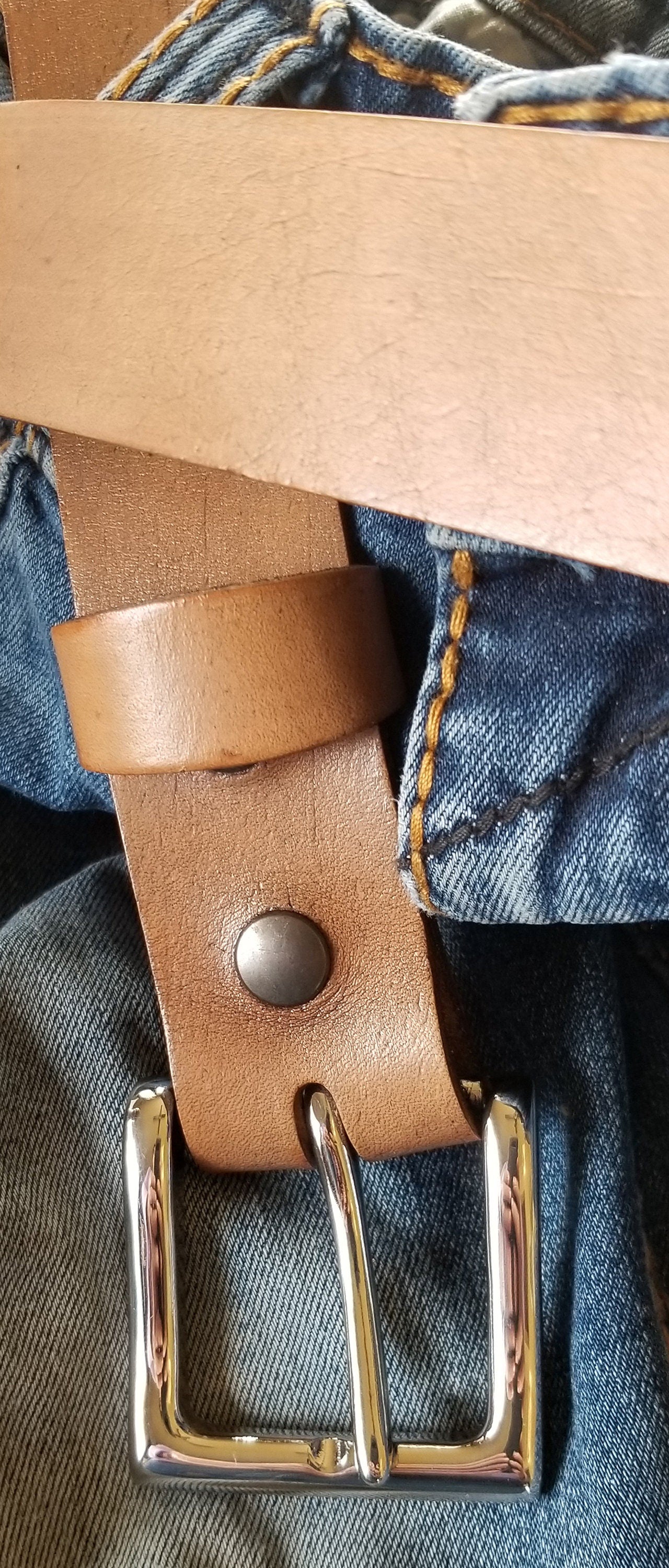 Belt & Buckle, Belt Buckle,Leather Snap Belt, Canadian Made Gift, Hand Made, Gift for Guys, Gift for Gals, Stocking Stuffer, Hand Dyed Belt