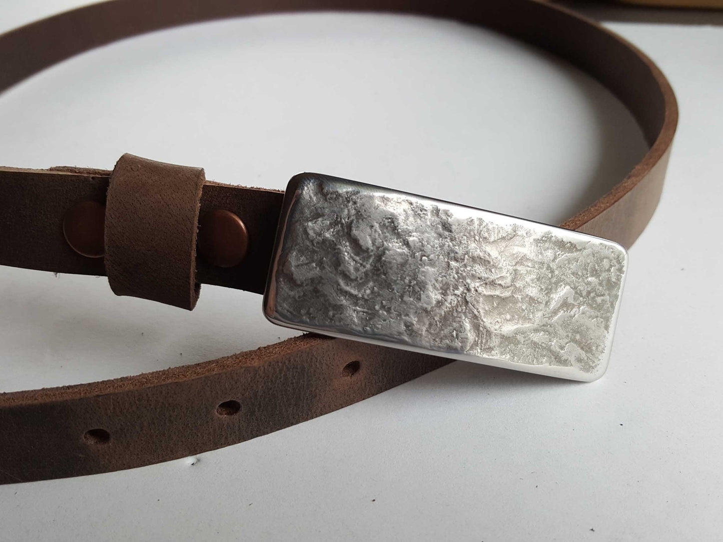 Women's Narrow 7/8" Belt INTERCHANGEABLE Belt Custom Cut Variety of Colours Unisex Gift Snap Belt Gift for Her Narrow Dress Belt