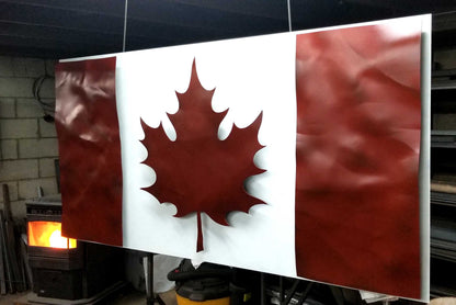 Canadian Flag Wall Mounted Canadian Flag Corporate Office Gift Corporate Gift Interior Canadian Made Flag To Hang Canadian Office Decor