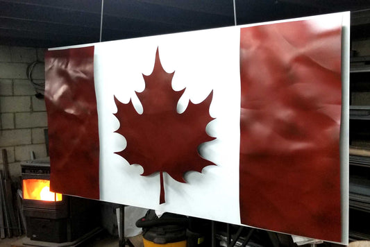 Canadian Flag Wall Mounted Canadian Flag Corporate Office Gift Corporate Gift Interior Canadian Made Flag To Hang Canadian Office Decor